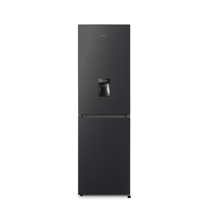 Teknix FFH1825WB Fridge Freezer, Water Dispenser, Total No Frost, Black