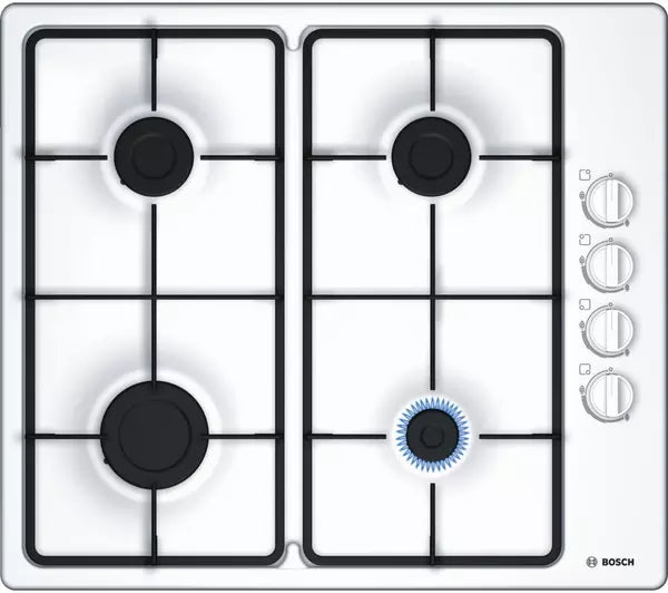 BOSCH Series 2 PBP6B2B60 58 cm Gas Hob - White