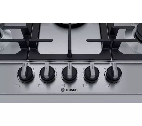 BOSCH Series 6 PCQ7A5B90 75 cm Gas Hob - Stainless Steel