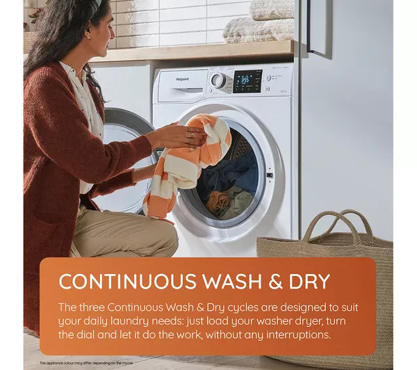 HOTPOINT NDB 9635 BS UK 9 kg Washer Dryer - Black