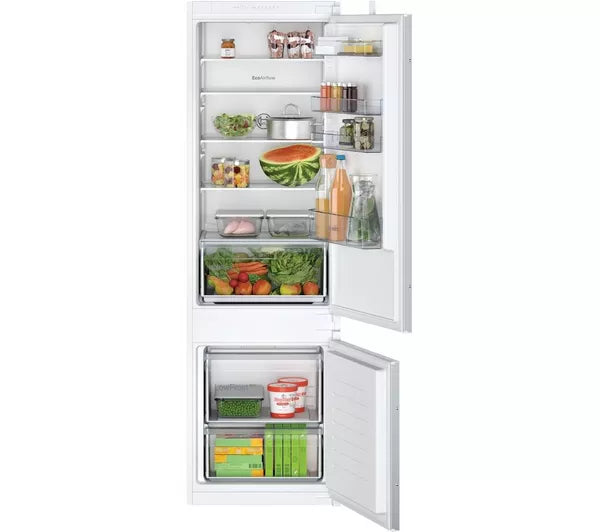 Grade A BOSCH Series 2 KIV87NSE0G Integrated 70/30 Fridge Freezer - Sliding Hinge BB9440