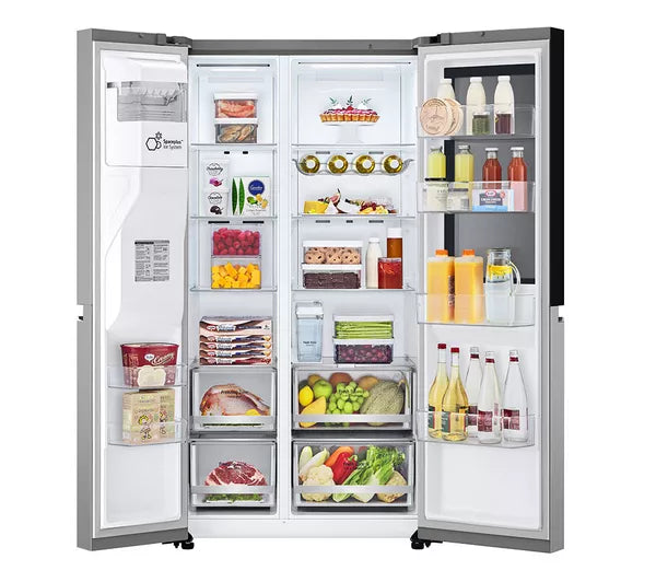 LG InstaView GSGV81PYLL American-Style Smart Fridge Freezer - Prime Silver