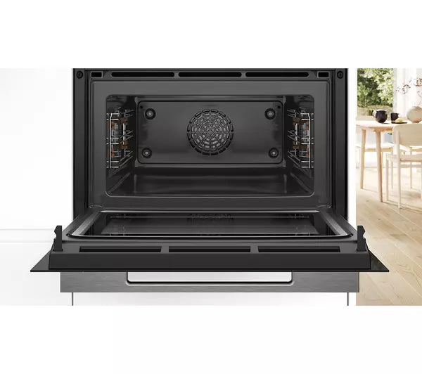 Bosch Serie 8 CMG7241B1B Built In Compact Electric Single Oven - Black