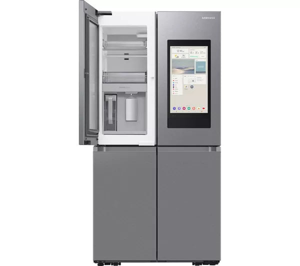 Grade A SAMSUNG Family Hub with AI Vision RF65DG9H0ESREU Smart Fridge Freezer - Silver BB5454