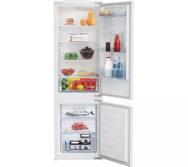 Hotpoint HPKH 1262B4 UK No Frost Integrated Fridge Freezer, Sliding Hinge, 50/50, E Rated
