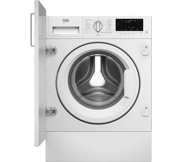 Grade A BEKO bPro 500 WTIK84122 Integrated WiFi-enabled 8 kg 1400 Spin Washing Machine-BB5406