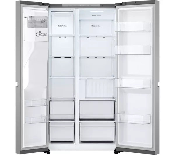 LG NatureFRESH GSLC40PYPE American-Style Fridge Freezer - Prime Silver