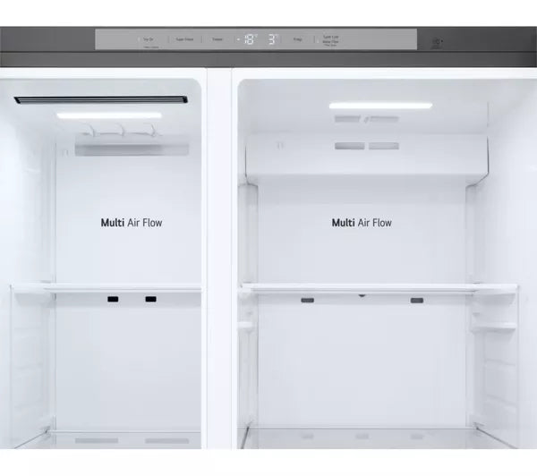 LG NatureFRESH GSLC40PYPE American-Style Fridge Freezer - Prime Silver