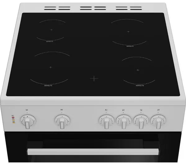 INDESIT IT60V9KMW/UK 60 cm Electric Ceramic Cooker - White
