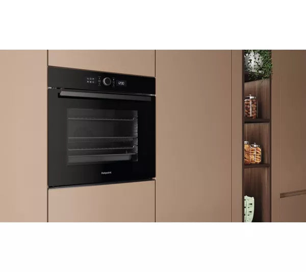 HOTPOINT Class 4 ActiveMultiflow HOI4S8PM0BUK Electric Pyrolytic Steam Oven - Black