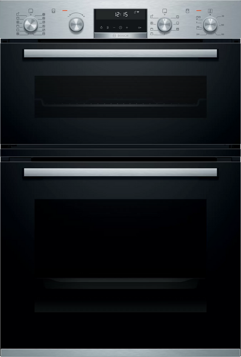 Bosch MBA5785S6B Series 6 Built-In Electric Double Oven, Stainless Steel, A Rated