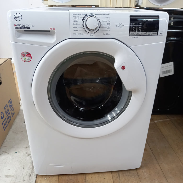Grade A HOOVER H-Wash 300 H3W 410TAE NFC 10 kg 1400 Spin Washing Machine - White BB4028