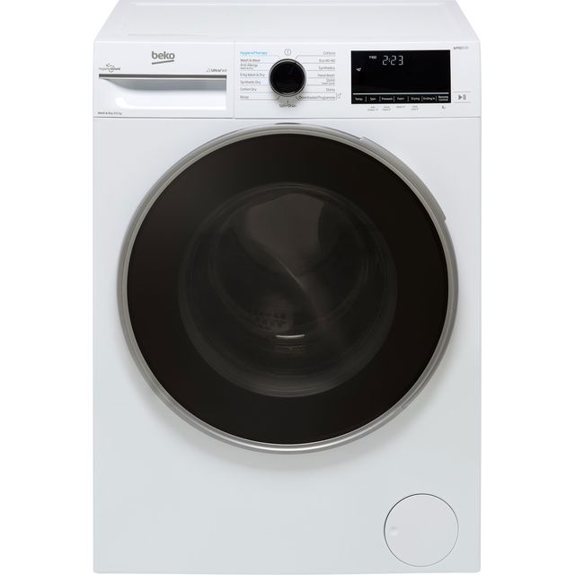BEKO Pro UltraFast B5D59645UW Bluetooth 9 kg Washer Dryer - White