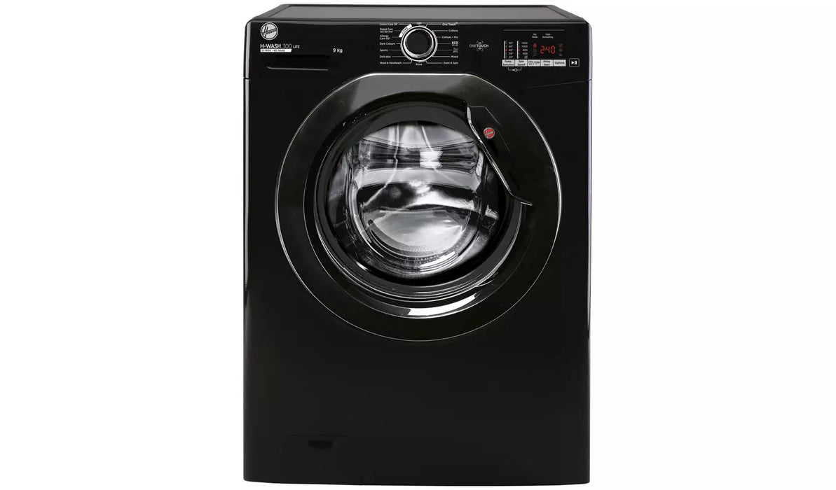 Grade A Hoover H3W492DABB4/1-80 9KG 1400 Washing Machine - Black BB7008