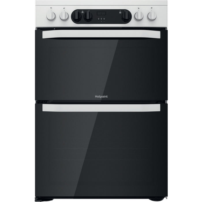 Hotpoint HDM67V9CMW/U Ceramic Electric Cooker with Double Oven, White BB5457
