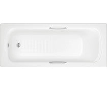 IKSTAR 1600x700mm 0TH Single Ended Twin Grip Bath with Textured Base