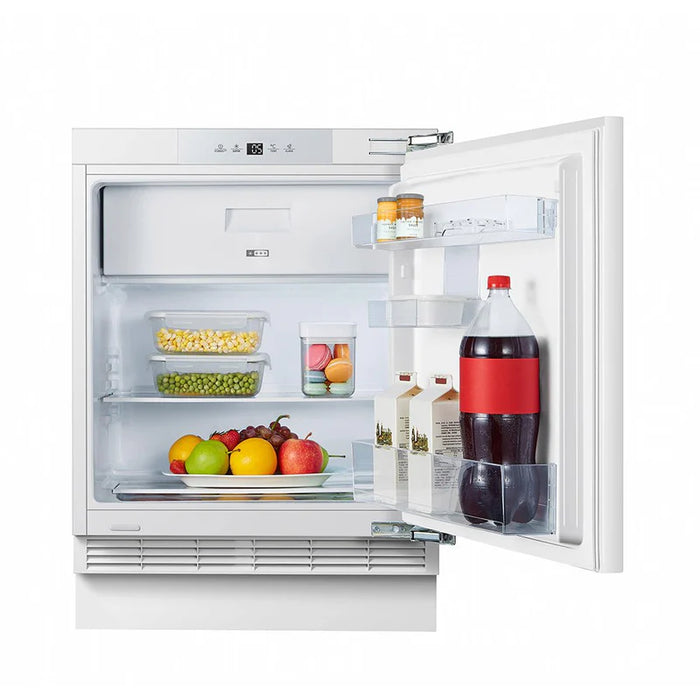 Teknix BITHUR4 - White Under Counter Fridge - 138L with Ice Box - E Energy Rating