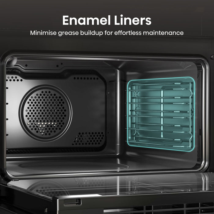 Hisense BUD714221AX Built-Under Electric Double Oven, Stainless Steel, A Rated