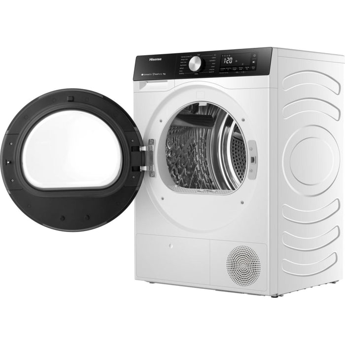 Hisense DH3S902BW3 Heat Pump Tumble Dryer, 9kg, White, A+++ Rated