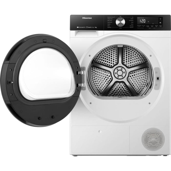 Hisense DH3S902BW3 Heat Pump Tumble Dryer, 9kg, White, A+++ Rated