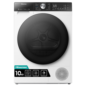 Hisense DH5S102BB Heat Pump Tumble Dryer, 10kg, Black, A+++ Rated