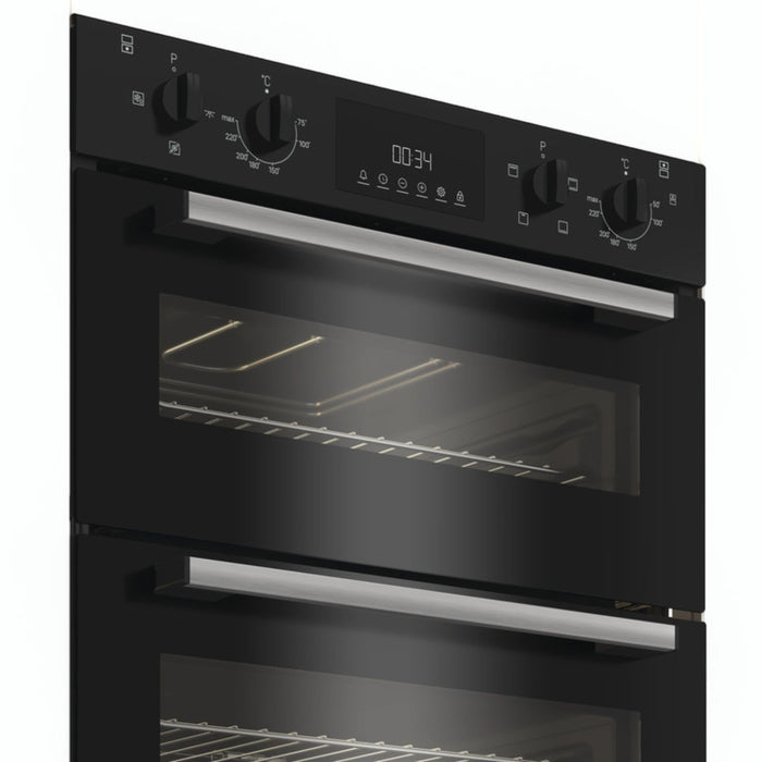 Indesit DUI10DB Electric Built Under Double Oven - Black