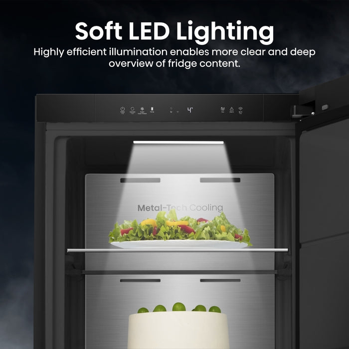 Hisense FT5K310GSFC Total No Frost Tall Freezer, Black, C Rated