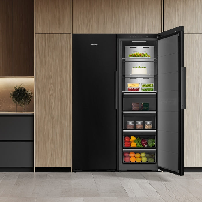 Hisense FT5K310GSFC Total No Frost Tall Freezer, Black, C Rated