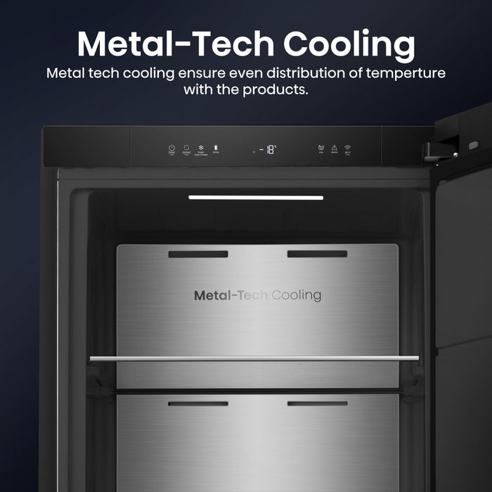 Hisense FT5K310GSFC Total No Frost Tall Freezer, Black, C Rated