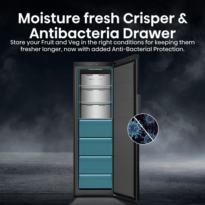 Hisense FT5K310GSFC Total No Frost Tall Freezer, Black, C Rated