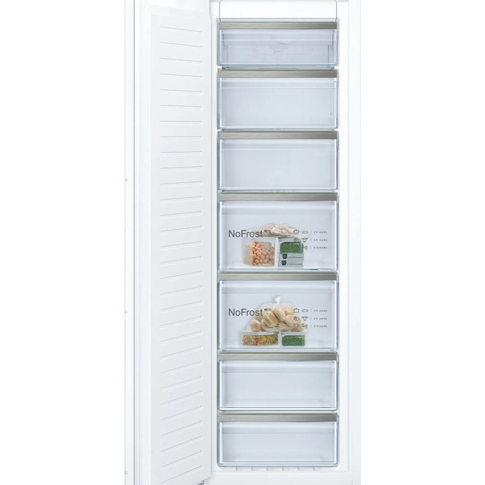Neff GI7812EE0G N50 No Frost Built-In Freezer, Fixed Hinge, White