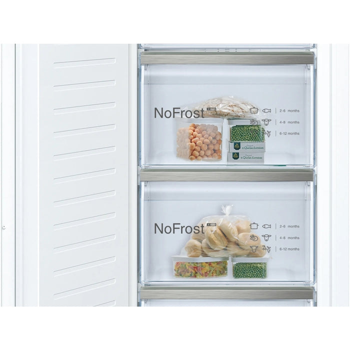 Neff GI7812EE0G N50 No Frost Built-In Freezer, Fixed Hinge, White