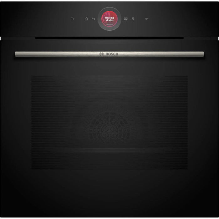 Bosch Serie 8 HBG7741B1B Built In Electric Single Oven with Pyrolytic Cleaning - Black - A+ Rated