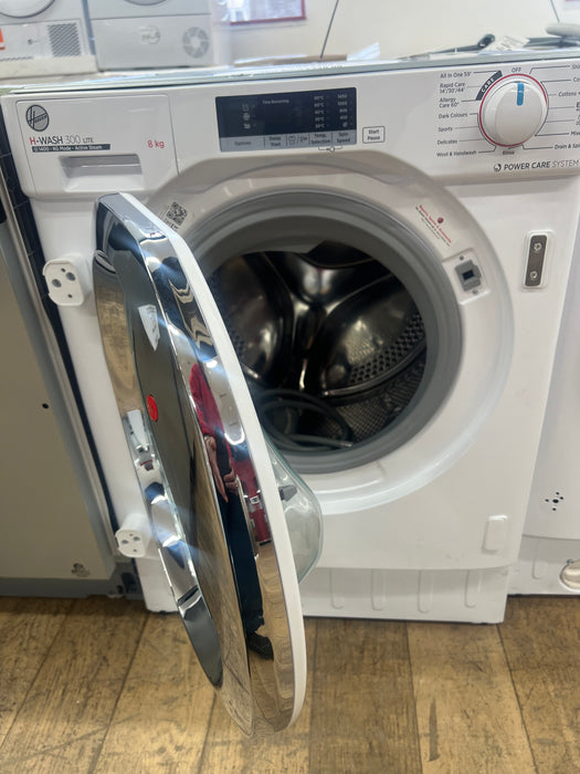 Grade A HOOVER H-Wash 300 HBWS 48D2ACE Integrated 8 kg 1400 Spin Washing Machine BB9124