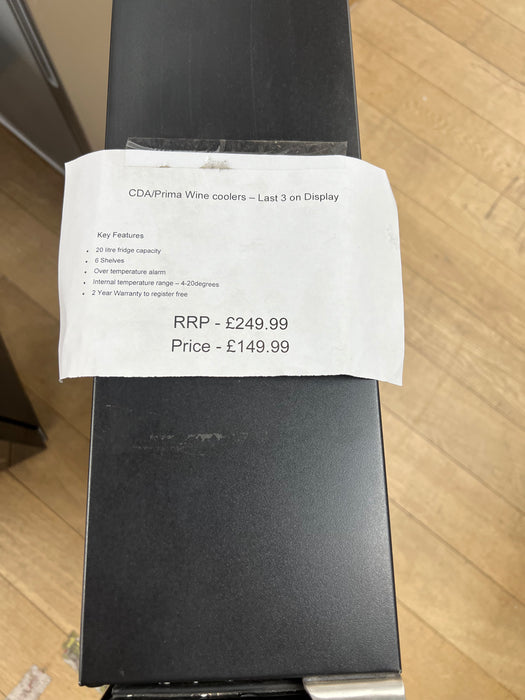 Grade A Prima PRWC150 Wine Cooler