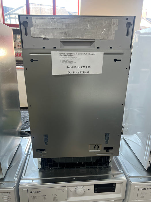 Grade A HOOVER HDIH 2T1047-80 Slimline Fully Integrated Dishwasher -BB5393