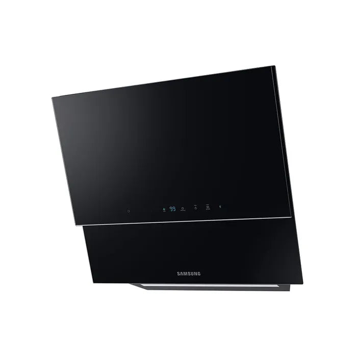 Samsung Series 7 NK24N9804VB Cooker Hood with Auto Connectivity - Black Glass, A+ Rated