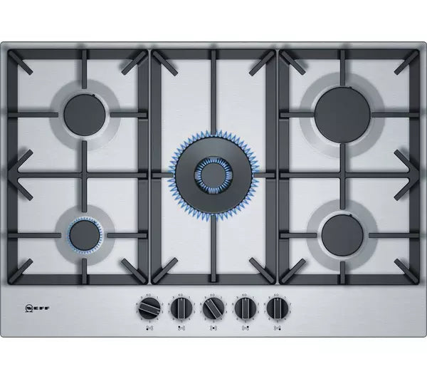 NEFF N70 T27DS59N0 75 cm Gas Hob - Stainless Steel