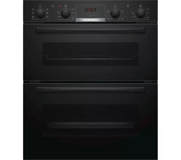 BOSCH Series 4 NBS533BB0B Electric Built-under Double Oven - Black