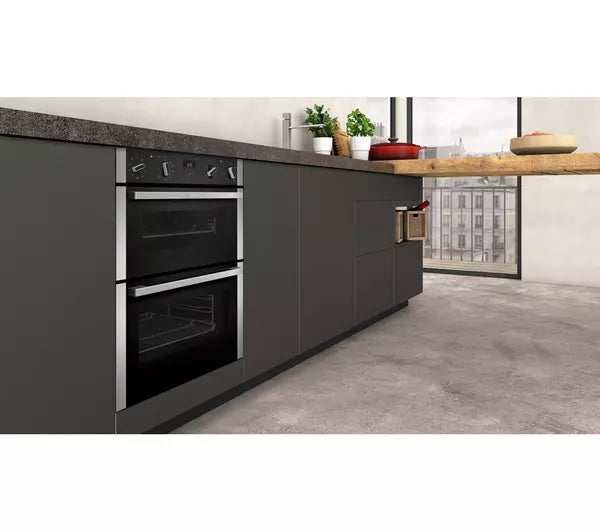 NEFF N50 J1ACE2HN0B Built Under Electric Double Oven - Stainless Steel - A/B Rated