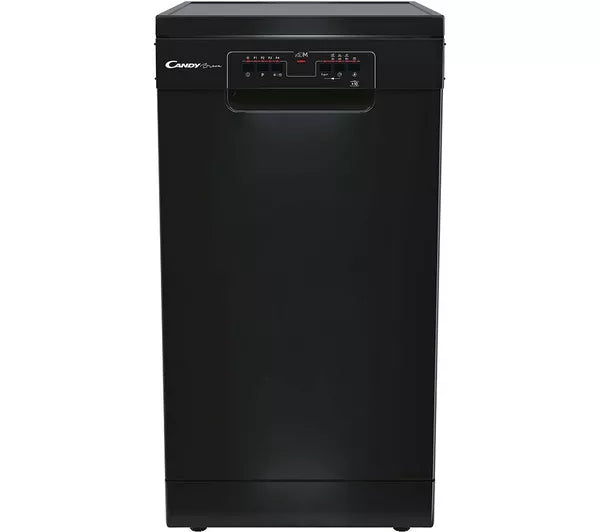Grade A CANDY Brava CDPH 2L1049B-80 Slimline Dishwasher - Black BB9499