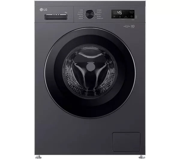 LG X10 Series Direct Drive F4X1009NMK WiFi-enabled 9 kg 1400 Spin Washing Machine - Slate Grey