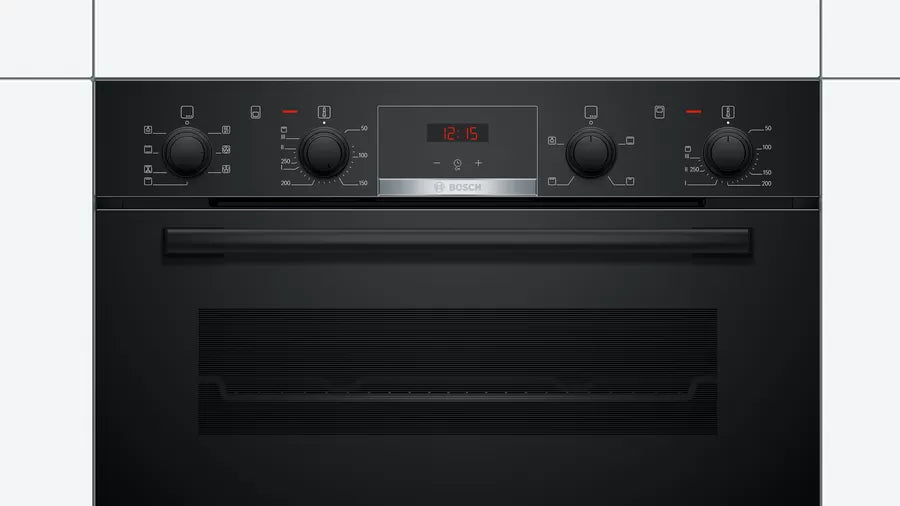 Bosch Series 4 MBS533BB0B Built In Electric Double Oven - Black - A/B Rated