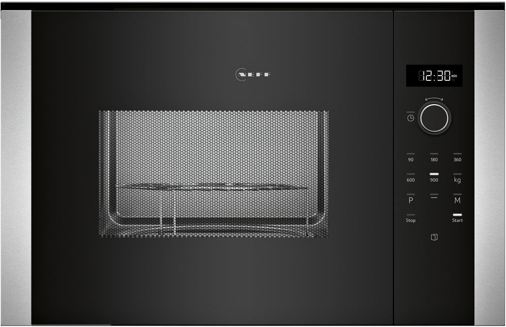 Neff HLAGD53N0B N50 Built-In Microwave with Grill, Black