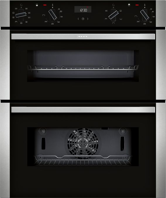 NEFF N50 J1ACE2HN0B Built Under Electric Double Oven - Stainless Steel - A/B Rated