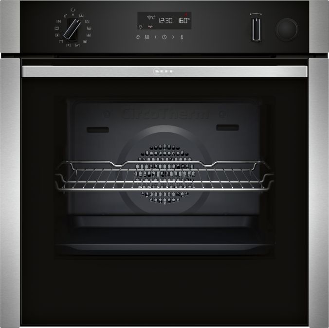 NEFF N50 Slide&Hide® B3AVH4HH0B Built In Electric Single Oven - Stainless Steel - A Rated