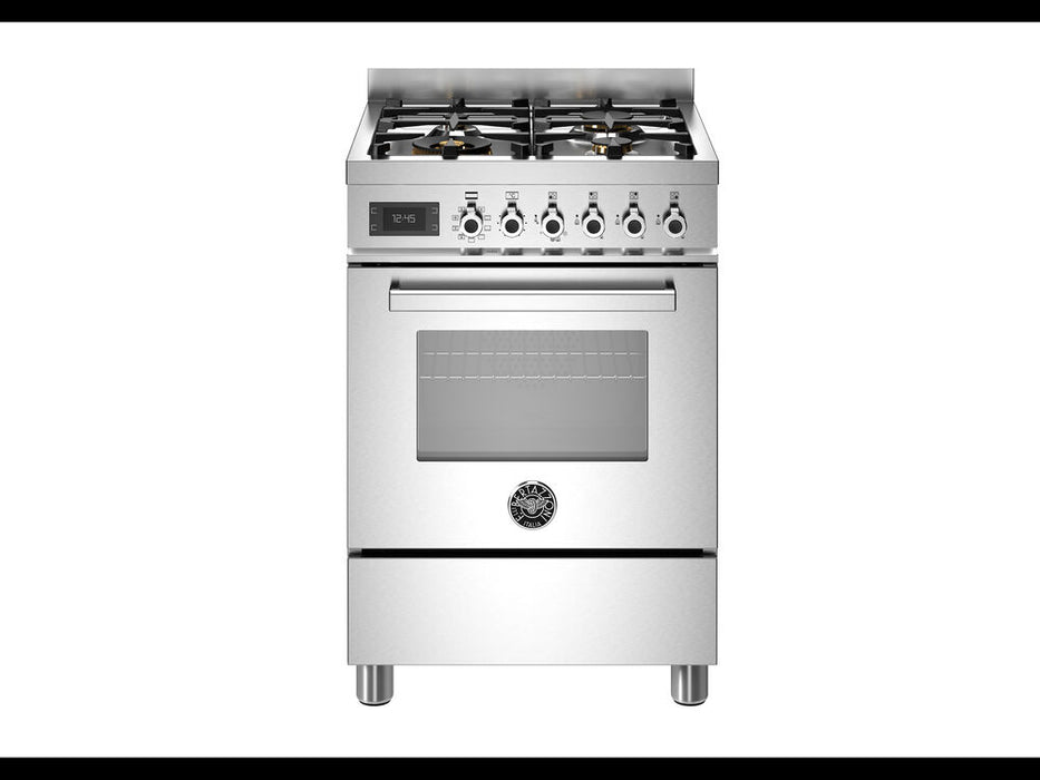 BERTAZZONI PRO64L1EXT Professional 60cm Single Oven Dual Fuel Stainless