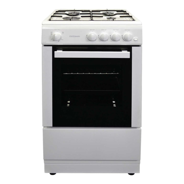 STUDIO2 50cm Single Cavity Gas Cooker White