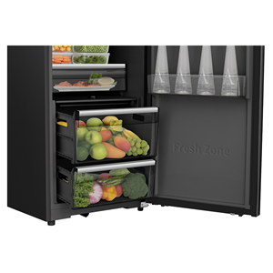 Hisense RL5K370GSFC Tall Larder Fridge, Black, C Rated