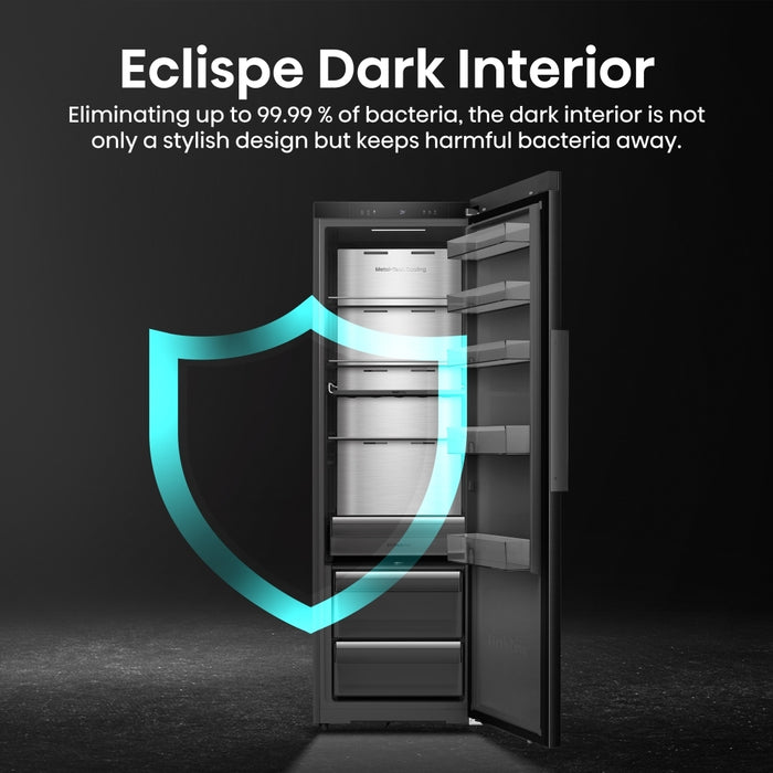 Hisense RL5K370GSFC Tall Larder Fridge, Black, C Rated